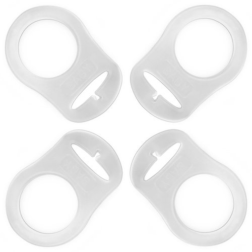 PUTSKA Pacifier Silicone Adapter Rings for Pacifier Holder and Clip MAM-Compatible