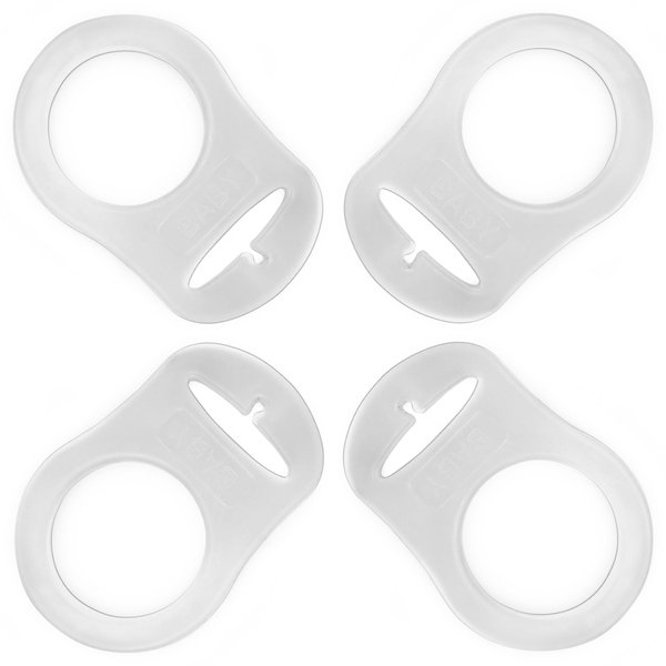 PUTSKA Pacifier Silicone Adapter Rings for Pacifier Holder and Clip MAM-Compatible