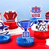 12 Pcs Hockey Decorations for Tables Ice Hockey Honeycomb Table Centerpieces Hockey Birthday Party Supplies Sports Hockey Table decor for Men Women Theme Gifts Decor