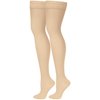 Truform Sheer Compression Stockings, 20-30 mmHg, Women's Thigh High Length, 30 Denier, Nude, Small