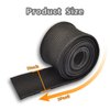 FGJQEFG Black Fiberglass Heat Shield Sleeve Adjustable Hose Heat Spark Plug Wire High Temp (5Feet x 1Inch) for Motorcycle Exhaust Insulation Thermal Wrap Roll Car Brake Line Cable Protection Tape