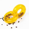 2024 New Treat Dispensing Dog Toys Dog Puzzle Toy, Nontoxic Bite Food Ball Slow Feeder Dog Bowls, Dog Treat Dispenser Toy Exercise Game IQ Training Ball-Feeder Dog Toy（Yellow）