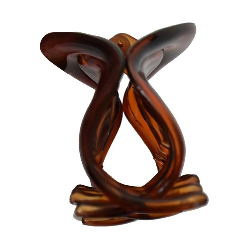 3.75 inch Concentric Circles Jaw Clip - Tortoise