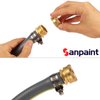 Sanpaint 2 Pack 3/4" Brass Garden Hose End Caps with Washers