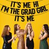 Black Glitter It's Me Hi I'm the Grad Girl It's Me Banner, Class of 2024/Congrats 2024 Grad/Congratulation, 2024 Graduation Party Decorations Supplies for Girls