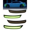PWOBVZ Full Green LED Side Marker Light for Chrysler 300 2015 2016 2017 2018 2019 2020 2021 2022 2023 Smoked Lens Front Rear Fender Running Lamp，pack of 4