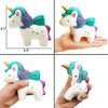 YOAUSHY 6 Pcs Squishies Toy Jumbo Slow Rising Horse,Cake, Donut,Panda,Spoon Cat Set for Kids Party Favors Stress Relief Toys