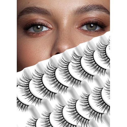 sawkit Classic Lash Extensions – 8-12mm – Fake Eyelashes – Luxurious Natural Mink Lashes Eyelash Extensions – Comfortable and Easy to Apply – High-End Fiber Lashes for Superior Volume