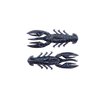 2.5" Scented Stealth Craw, Stealth Finesse Series by X Zone Lures (Black Blue Flake)