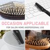 Abeillo Hair Brush Cleaner Tool Set - 4 Pieces Comb Cleaning Brush Hair Brush Cleaner Rake for Removing Hair Dust Home Salon Use (4 Style, Black, Oblong, Double Head, All Hair Types)