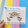 women mermaid face gems make up face jewels body glitter rhinestone rave festival face body temporary tattoos for music festivals bohemian felf-adhesive crystal sticker