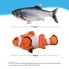 Cat Toys Automatic Flopping Fish with Catnip, 2 Pack Interactive Cat Toy for Indoor Cats, 11" Electric Moving Pet Kicker Exercise Toy, Wiggle SilverVine Floppy Fish for Small Dogs, Kitten
