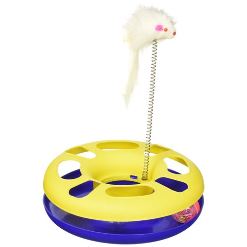 Kole KI-OD386 Ball Track Cat Toy with Mouse Swatter, One Size