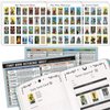 Joyppy Tarot Stickers for Journaling - 336 PCS Mini Tarot Card Stickers for Beginners - 1.25" x 0.78" - Tarot Journal Stickers Based on Rider Waite Tarot Deck, Tarot Cheat Sheet Included