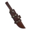 13" long custom handmade leather sheath for 8"—9" cutting blade knife