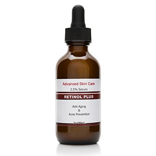Retinol Cream 2.5% (2.oz bottle) with Vitamin C Serum 20%, Salicylic Acid 2%, 3.5% Niacinamide B3, 10% MSM and Tea Tree Oil - Anti Aging and Skin Clearing Serum Acne, Best Retinol serum for face