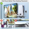 PS5 Wall Mount Kit with 3-level Cooling Fan and Dual Charging Station, PS5 Shelf Mount Compatible with PS5 Disc & Digital, PS5 Cooling Station for PS5 Accessories with Headset Holder, Not for PS5 Slim
