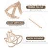 Minkissy Golden Vintage Irish Knot Metal Hair Pins, Slide Clips and Barrettes For Women