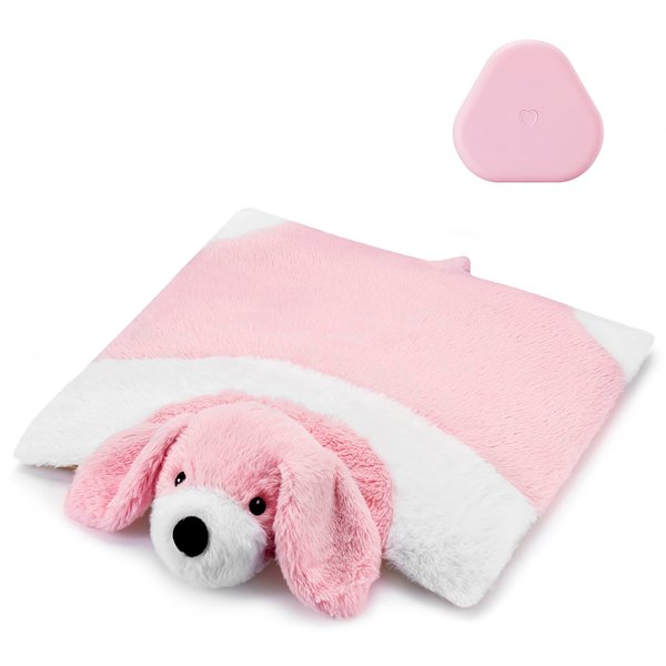 Felixmuc Heartbeat Puppy Toy Heartbeat Stuffed Animals for Pet Anxiety Relief and Calming Aid, Dog Anxiety Toys for Puppy Comfort Cuddle Sleep Aid, Puppy Essential Necessary Gift Need…