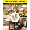 Qoope 1156 LED Bulb Warm White 1141 LED Bulbs RV Light Bulbs Interior 1073 7506 1003 BA15S Bulb for 12V Camper Travel Trailer Boat Motorhome Interior Lights, Pack of 10