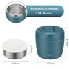 Soup Thermo for Hot Food Adults 32OZ Lunch Containers Wide Mouth Hot Food Jar Vacuum Insulated Stainless Steel Bento Box Leakproof with Spoon (Light Blue)