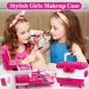 Kids Makeup Sets for Girls, Washable Kids Makeup Kit Girl Toys, Real Girls Makeup Kit Princess Pretend Play Cosmetic Set, Birthday Gifts Christmas Toys for Girls 3 4 5 6 7 8 9 Year Old