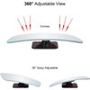 Verivue Mirrors 3.5 Inches Rectangle Shape Blind Spot Mirror for Car, Universal Fit, HD, Stick on, Frameless, Convex, Wide Angle, Side Mirror Blindspot, Adjustable Design Blind Spot Mirrors 2 Pack
