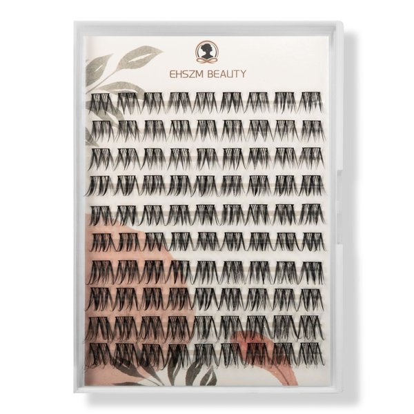 Natural Wispy Look,10mm,12mm,14mm,16mm(10-16mm) D Curl Lash Clusters,Mega Individual lash Extensions,Lightweight, Easy to Apply,EHSZM BEAUTY(Mercury)