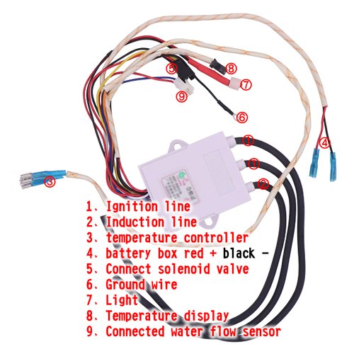 Meter Star Universal Direct-Row Gas Water Heater Pulse Igniter, Flue Type Igniter Controller Water Heater Accessories (Double Ignition Set)