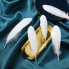 Ballinger Natural White Goose Feathers - 120Pcs 6-8 Inch Bulk Feathers for Crafts, Wedding centerpieces, Angel Wings and Dream Catcher