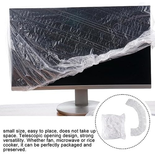 10 Pcs Thickened Disposable Dust Cover,Clear Kitchen Appliance Covers,Elastic Household Kitchen Appliance Universal Dustproof Protective Cover,for Toaster Oven Blender Pressure Cooker Accessories