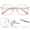 SOJOS Classic Square Blue Light Blocking Glasses for Women Men Stylish Computer Glasses SJ1137, Rose Gold Frame/Anti-Blue Light Lens