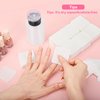 Lint Free Nail Wipes, Acetone Nail Polish Remover 1080PCS with Pump Dispenser, Gel Nail Polish Remover Pads Soft Non-Woven Nail Wipes for Nail Polish Remover and Acrylic Nail Supplies