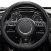 Xizopucy Car Steering Wheel Cover,14.5-15 Inch Black Universal Microfiber Leather Covers Breathable Anti-Slip Odorless Steering Wheels Accessories for Men Women