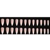 Hkanlre Bling Coffin Press on Nails Fake Nails Tips Full Cover Medium False Gradient Nails for Women and Girls 24PCS (Nude almond)