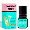 VAVALASH Eyelash Extension Glue Lash Extension Adhesive 0.5-1 Sec Drying Time Retention 9 Weeks Maximum Bond Lash Glue Long Lasting Black Eyelash Glue Professional Lash Artist Use Only (Volume,5ml)