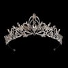 Fancy-J Silver Tiara Crowns for Women Girls Crystal Headband Princess Rhinestone Crown Bride Headbands Hair Accessories Jewelry Bridal Wedding Birthday Party Prom
