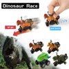 Wellkyo Dinosaur Toys for Kids 3-5 Years,Tyrannosaurus Dinosaur Truck Toys with Jurassic World Activity Play Mat,4 Motorcycle Riding Dinosaurs，8 Dinosaur Cards，6 Dino Figures Set for Boys Girls