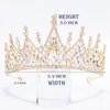 Didder Tiaras and Crowns for Women Gold Tiara Halloween Gothic Crown Prom Queen Crowns for Women Quinceanera Princess Crown Tiaras for Girls Pageant Birthday Party Crown Wedding Headpiece Tiaras for