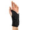 Mueller Sports Medicine Green Fitted Wrist Brace for Men and Women, Support and Compression for Carpal Tunnel Syndrome, Tendinitis, and Arthritis, Left Hand, Black, Small/Medium