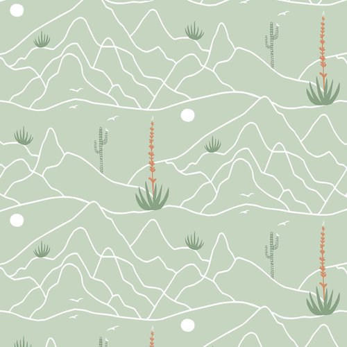 Elana Gabrielle - Peel and Stick Designer Wallpaper, Premium Boho Wallpaper for Bedroom, Powder Room, Kitchen, Self Adhesive, Vinyl, 30.75 Sq Ft Coverage (Desert Afternoon Collection, Sage)