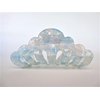 Generic Mixed lite blue and white marbled hair claw clip medium fine hair