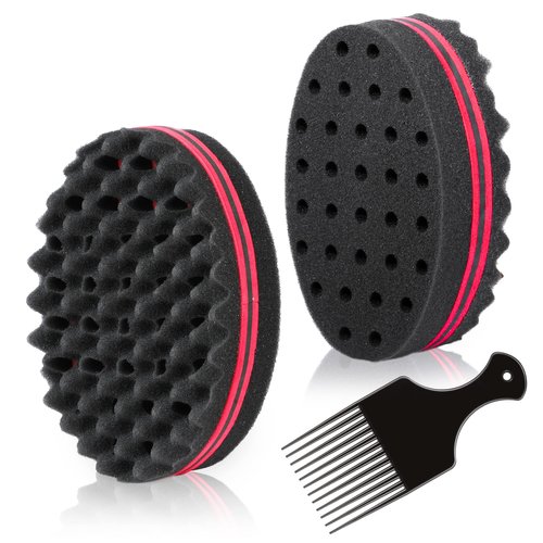 Magic Twist Hair Sponge, Barber Hair Brush Sponge, Styling Tool For Afro Curl, Coils, Dreadlocks ...