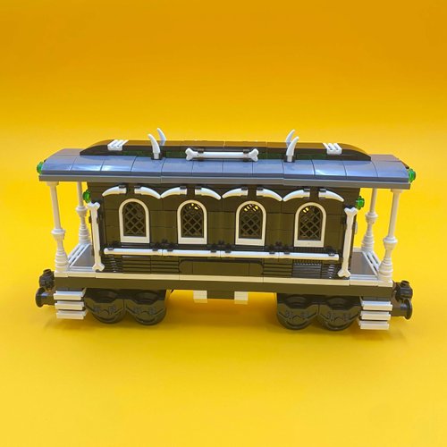 Halloween Building Blocks Train Toy Set Suitable for Halloween Party Gifts Stacking Blocks Suitable for Adult Children Classroom Prize Gifts Girls and Boys Pumpkin (Train Carriage)