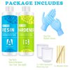 DR. RESIN Clear Epoxy Resin Kit Art Resin Kit 16 oz Jewelry Resin 2 Part Epoxy Resin with Measuring Cups Sticks Gloves