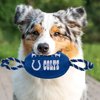 Pets First NFL Indianapolis Colts Football Dog Toy, Tough Quality Nylon Materials, Strong Pull Ropes, Inner Squeaker, NFL Team Color