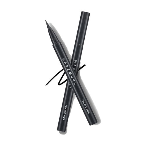 WAKEMAKE Any Proof Eyeliner, Korean Makeup Liquid Eyeliner, Waterproof, Smudge-proof, Ultra-Fine Tip, Long Lasting Waterproof Liquid Eyeliner 0.05 OZ (Pack of 2)