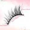 Ptwola 10 Pairs Natural Half False Lashes Self Adhesive Natural Look Cat Eye Lashes Eyelash Extension Kit 3D Fluffy Manga Wispy Long Fake Lash Clusters Supplies for Women Girls Eye Make Up