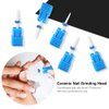 Manicure Tool, Premium Ceramic Nail Drills, Nail Drill Bits Smooth Tip Drill Bits Professional Nail Cutters Bits for Acrylic Nails, Safety Cuticle Clean Gel Removal(01# Fire Arrow M)