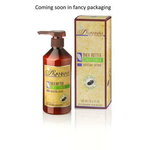 Savannah Hair Therapy Sulfate Free Conditioner, Hair Conditioner for women, Conditioner for Curly Hair, Natural Hair Conditioner, Shea moisture conditioner, 16.9 oz (500ml)